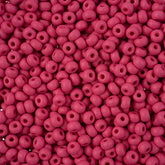 8/0 Preciosa Permalux Seed Beads Dyed Chalk Fuchsia Matte, 23g Vial